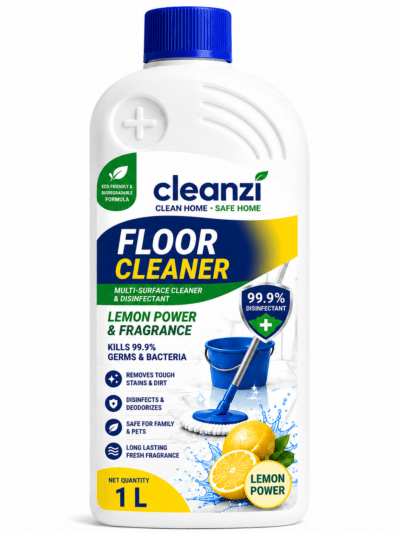 Cleanzi Floor Cleaner – Lemon Power Multi-Surface Floor Cleaning Liquid | Kills 99.9% Germs & Bacteria